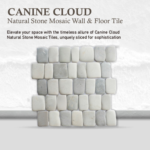 Cloud Stone Mosaic Tile, Canine Natural Stone Tile