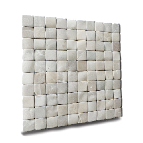 Tan Stone Mosaic Floor Tile, Molar 3 Natural Stone Mosaic Tile