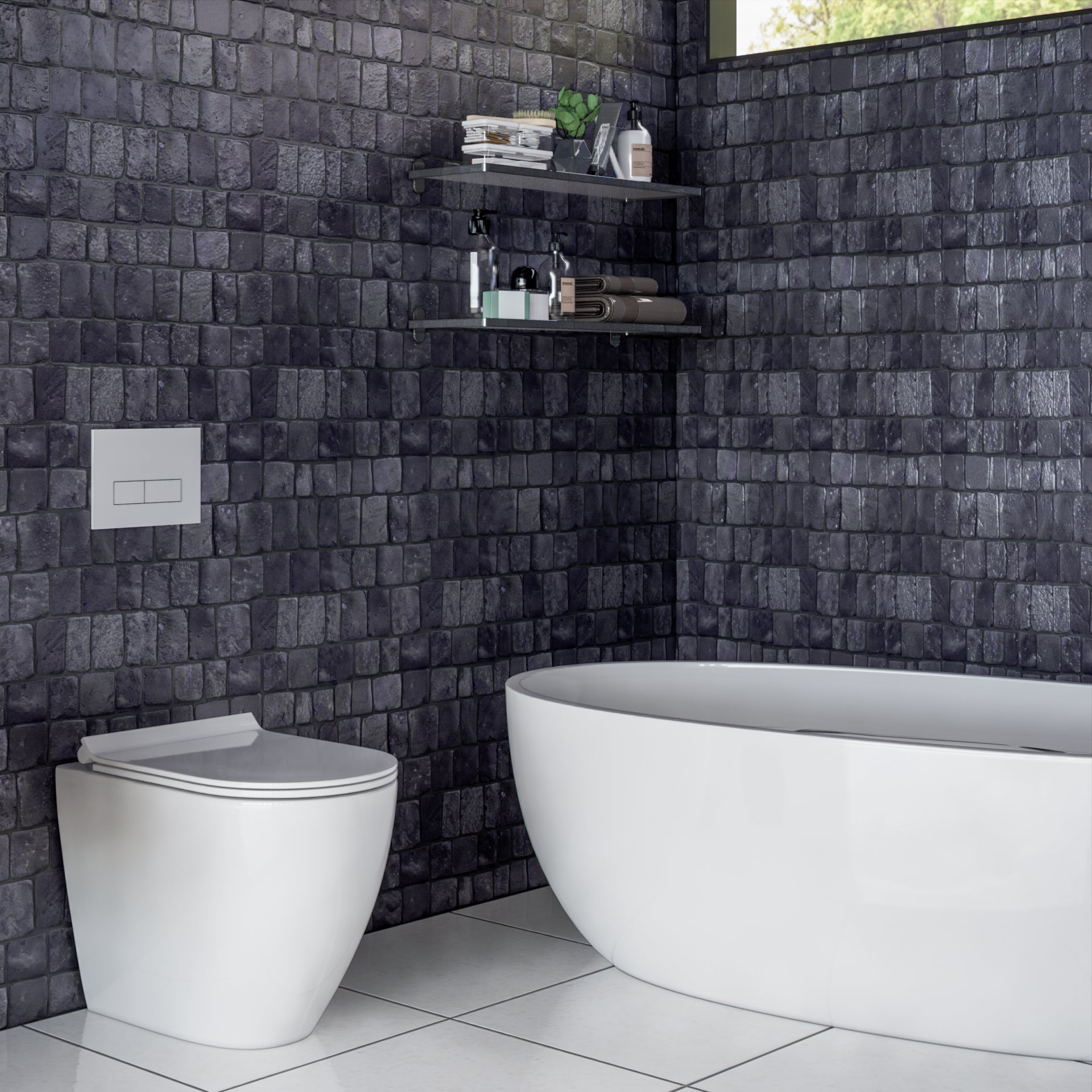 Alor Natural Stone Mosaic Tile, Canine Alor Mosaic Tile