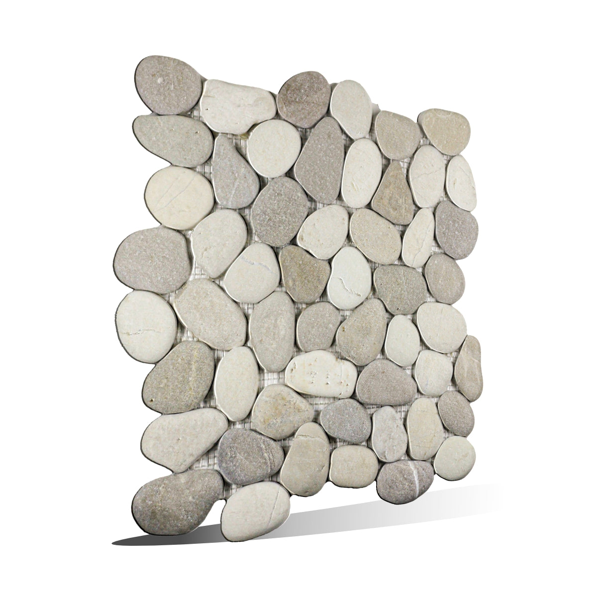 Pebble Mosaic Tile for Wall, Seasalt Pebble Stone Mosaic Tiles