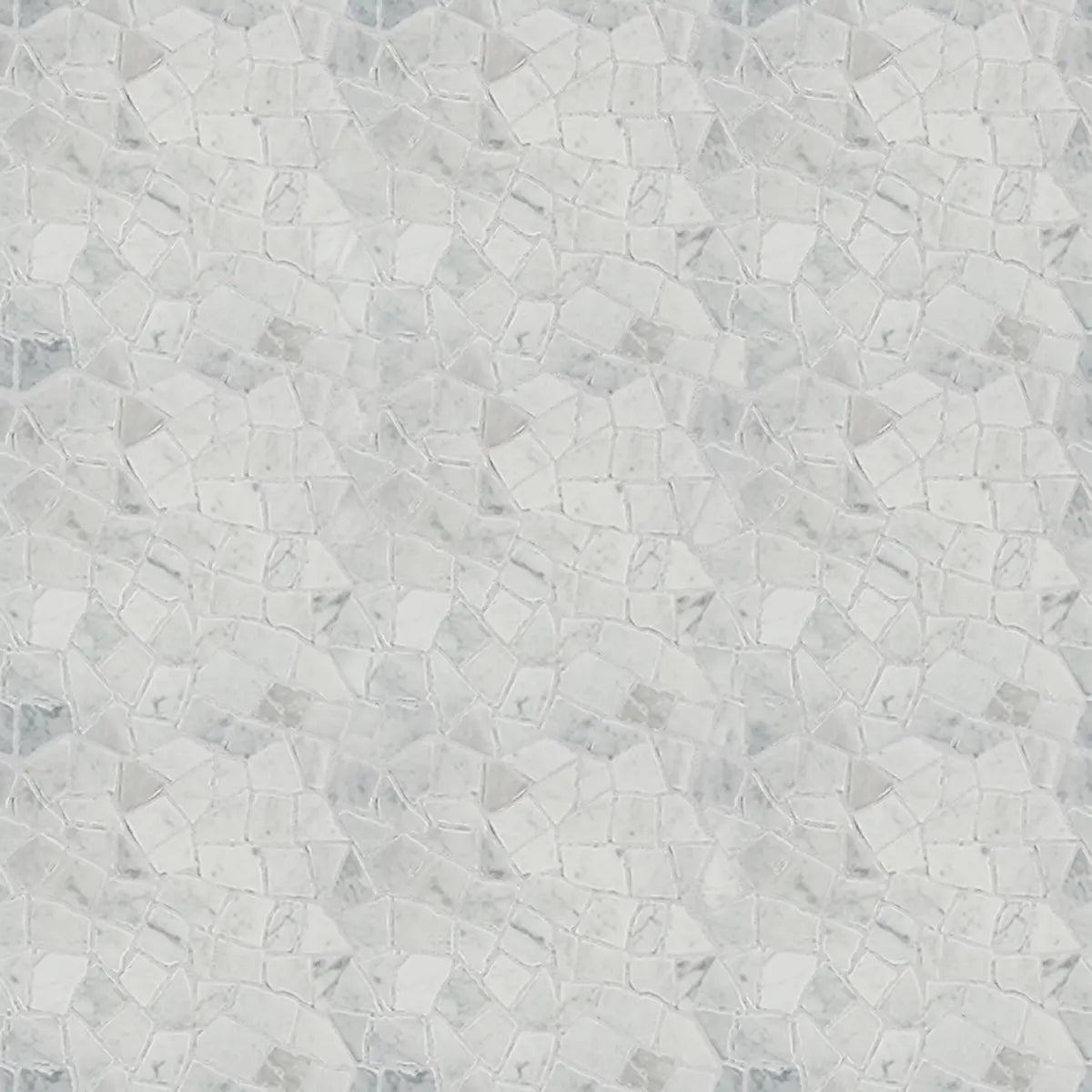 Carrara Marble Mosaic Tile, Random Mosaic Wall and Floor Tile