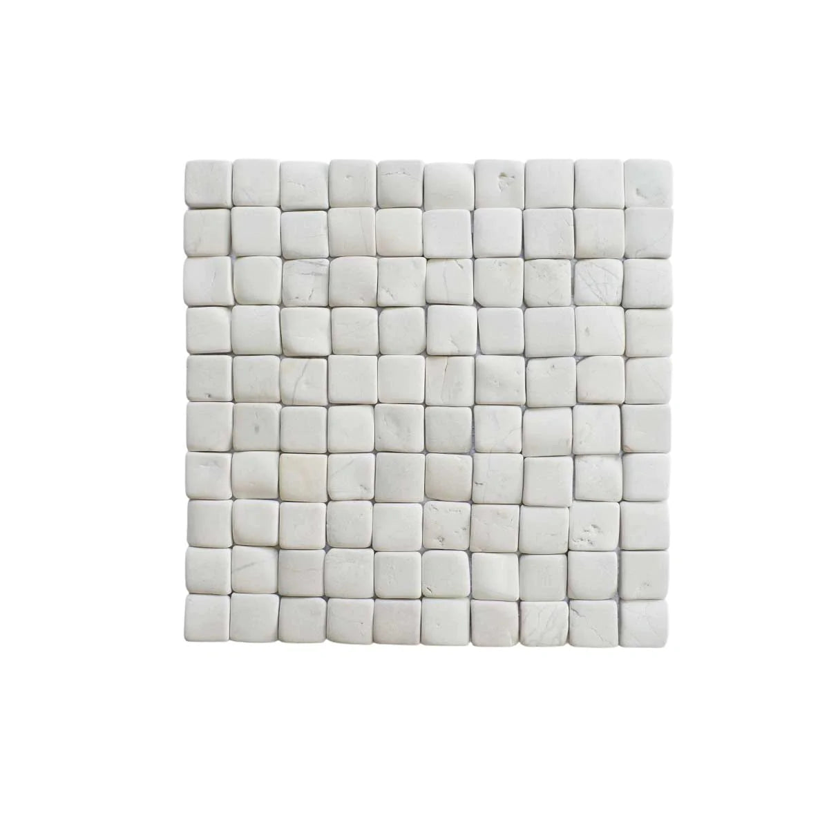 Natural White Stone Mosaic Tile, Molar 3 White Mosaic Tile