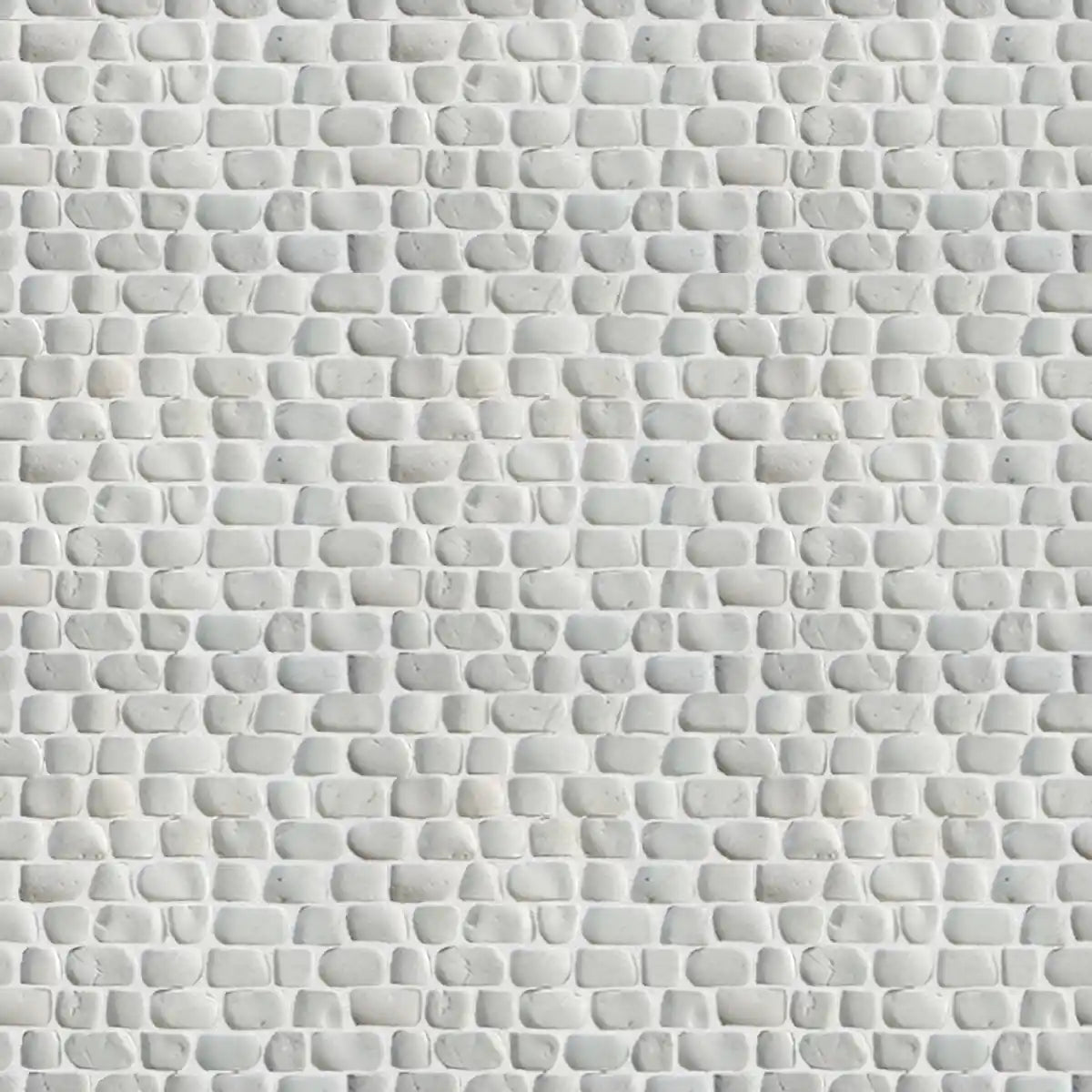 Strip White Mosaic Tile for Wall, Strip Stone Mosaic Tiles