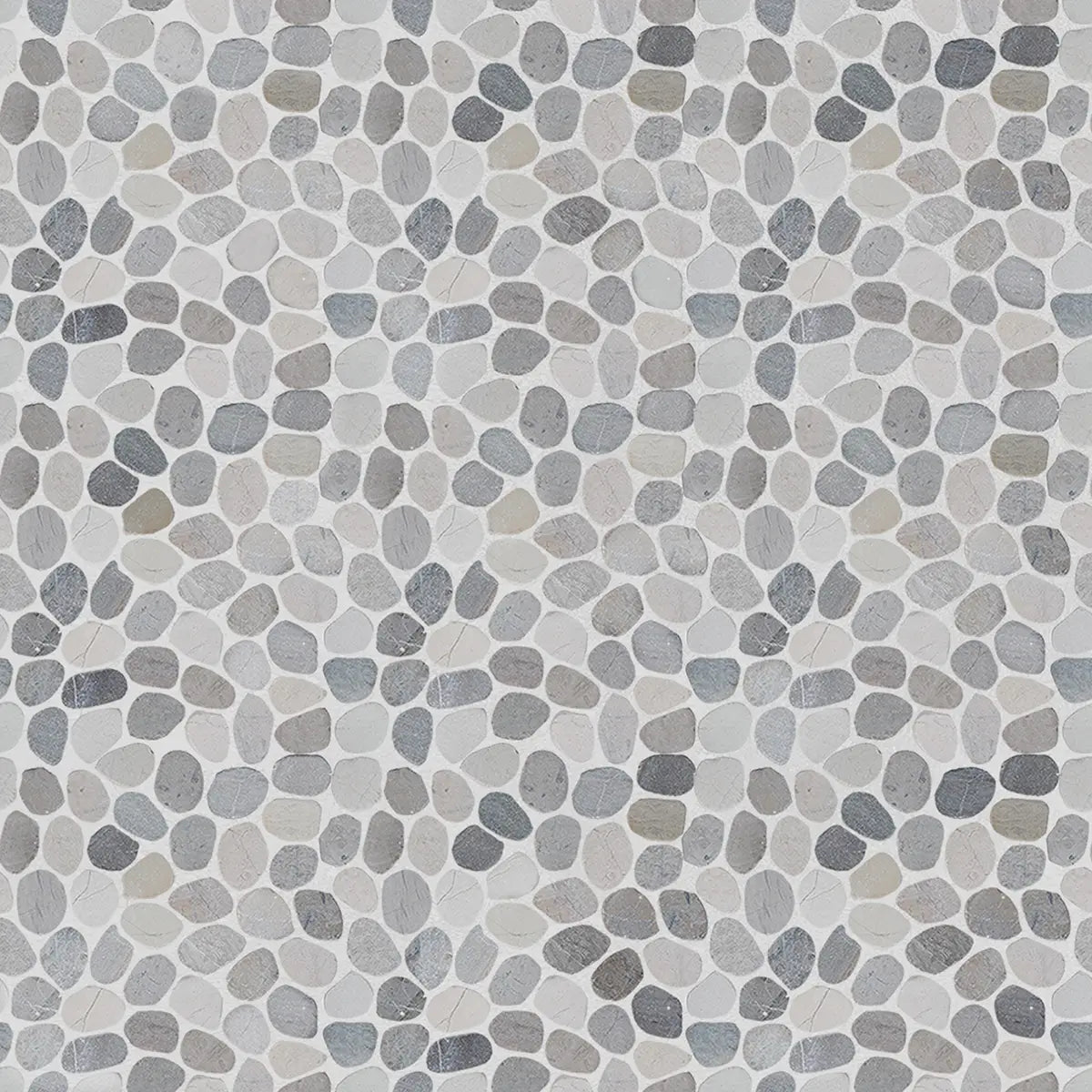 Pebble Mosaic Cloud Tiles, Cloud Sliced Pebble Mosaic Wall Floor Tile
