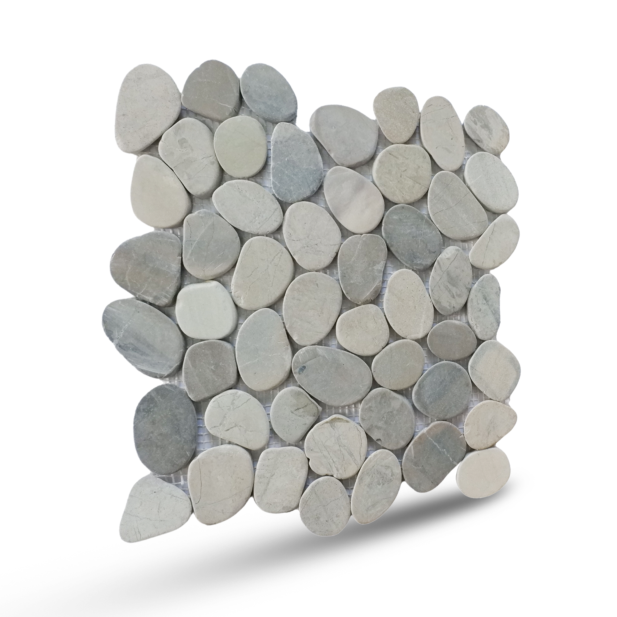 Sliced Pebble Mosaic Tiles, Stone Mosaic Wall & Floor Tile