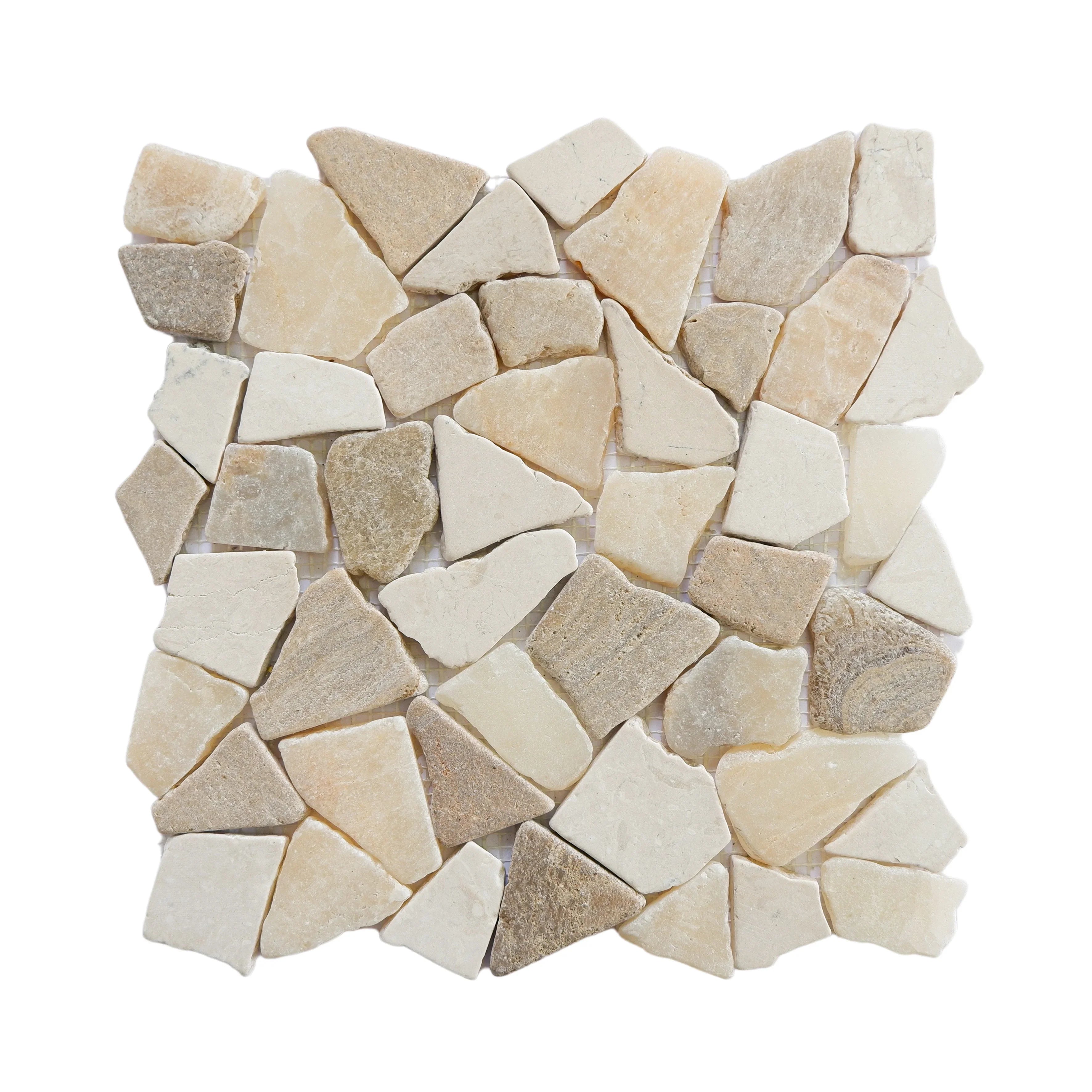 Sunset tile sample without grout