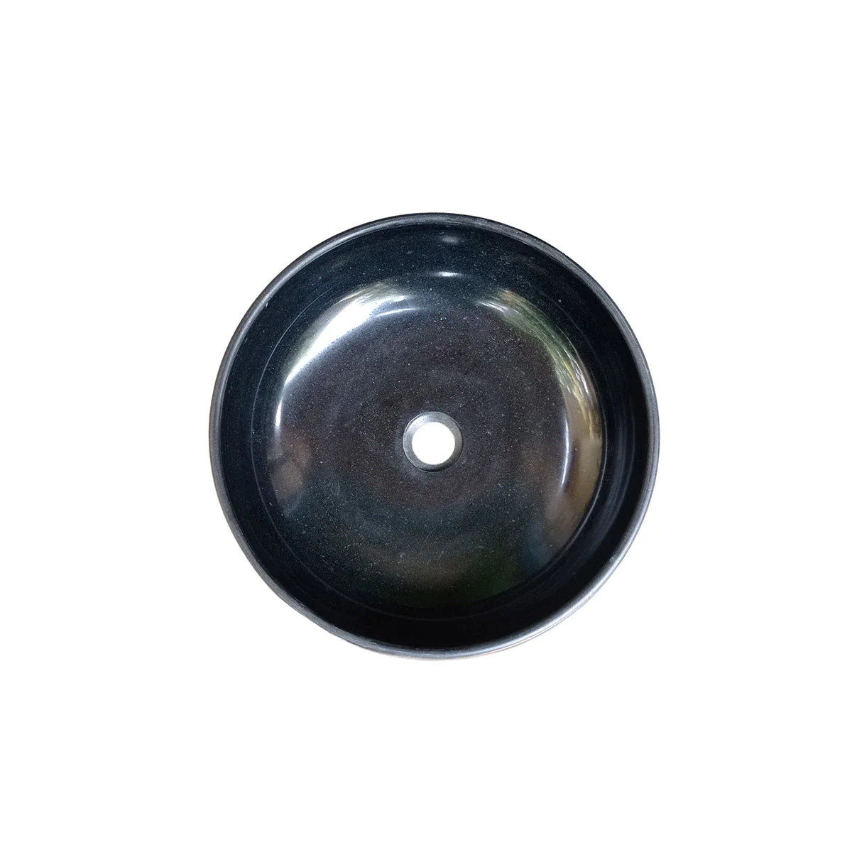 Santorini Basalt Black Sink, Bathroom Stone Vessel Sinks